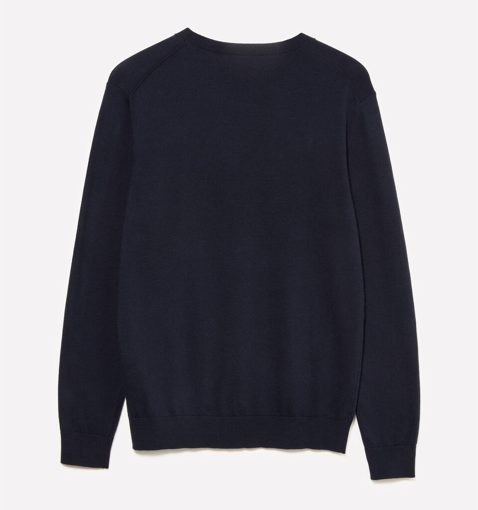 Camisola de gola redonda azul-escuro - camisolas gola redonda para homem - Azul-Escuro | Sisley image number 6